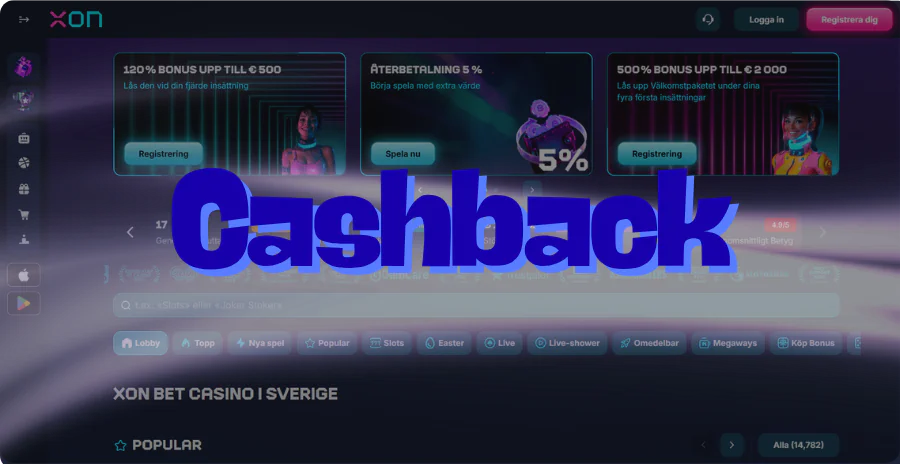 Cashback bonus licensfria sajter