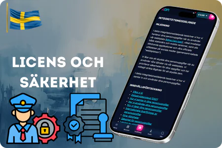 Licens och säkerhet XON