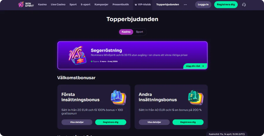 Winspirit välkomstpaket